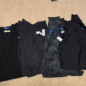 4 packOld Navy Women’s XXL Tall  Joggers - 2 black, 1 gray, 1 camouflage
